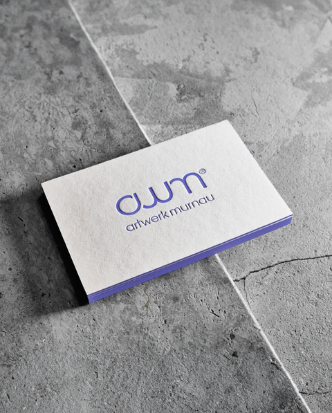 Visitenkarten mit Buchdruck auf Gmund Cotton mit Farbschnitt