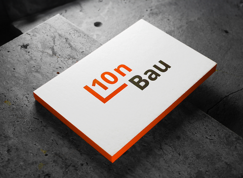 Visitenkarten mit Letterpress und Farbschnitt