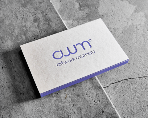 Visitenkarten mit Letterpress & Farbschnitt