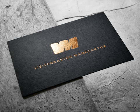 Visitenkarten mit Heisfolienprägung auf Colorplan Papers