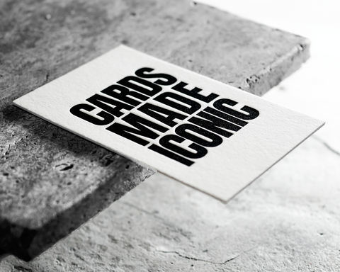 Letterpress Visitenkarten mit tiefem Druck Hochwertige Visitenkarten