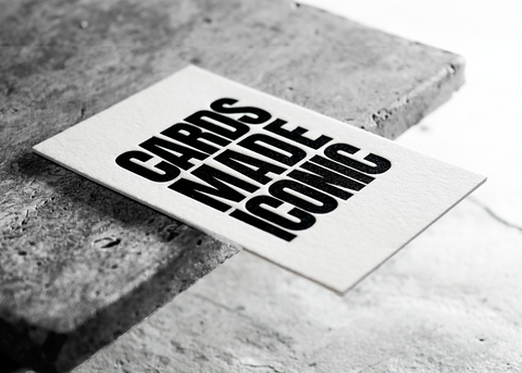 Visitenkarten mit Letterpress auf Gmund Cotton in 600 g