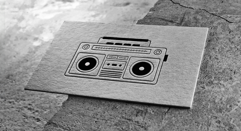 Visitenkarten mit Letterpress auf einem exklusiven Karton von Colorplan