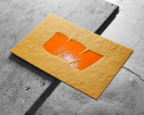 Visitenkarten mit Heissfolienprägung auf Gmund Mother Earth