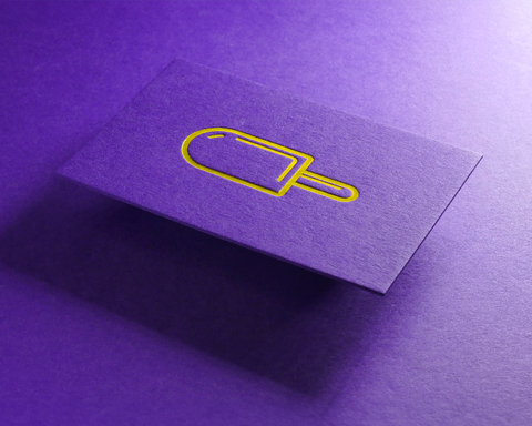 Gedruckte Visitenkarte auf Colorplan mit Tiefer preagung