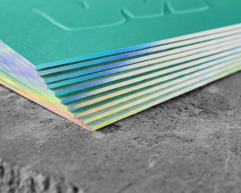 Visitenkarten mit Folienkante, Folienschnitt, Goldschnitt. Exklusiv und hochwertige Visitenkarten