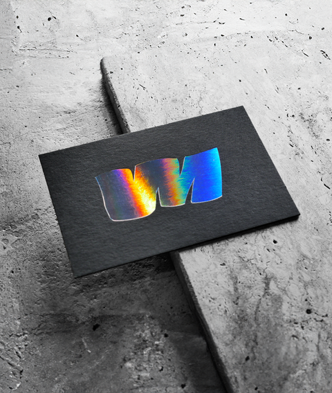 Geprägte Visitenkarten mit Heissfolie auf Papier von Colorplan